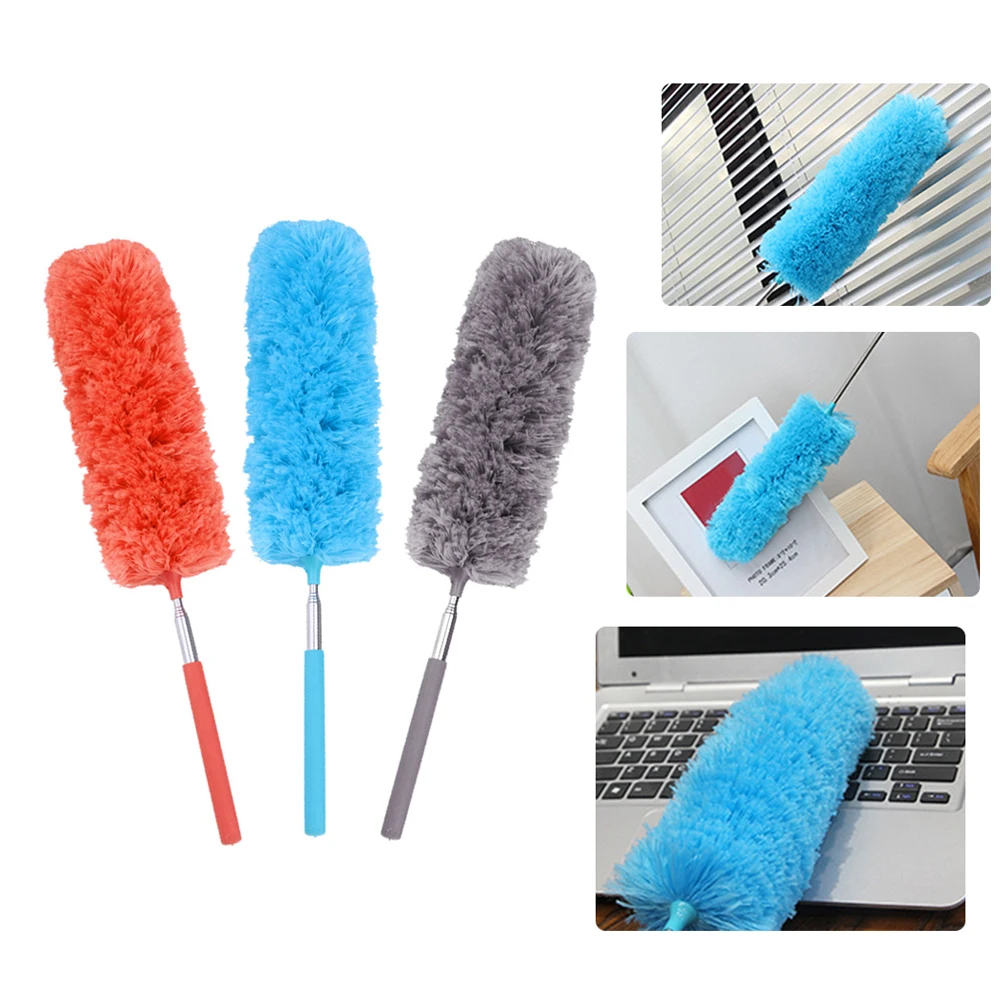 Commercial Kitchen Cleaning - Adjustable Stretch Extend Microfiber Dust Feather