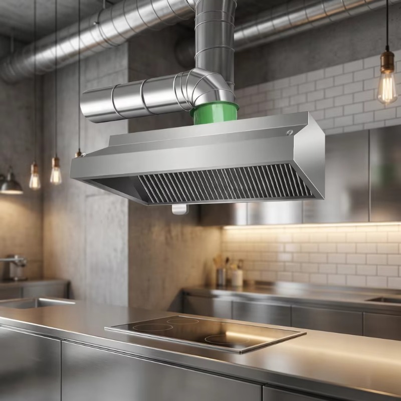 Commercial Kitchen Hoods - Commercial Customizable Kitchen Wall-mounted Stainless Steel