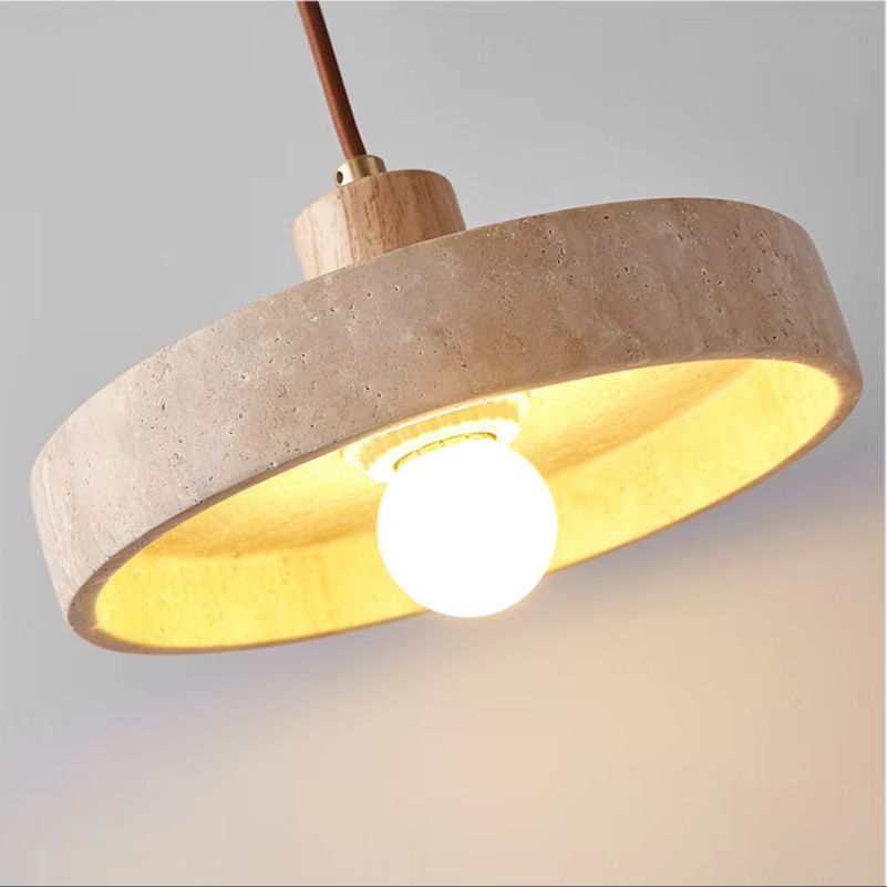 Commercial Kitchen Island - Luma Wabi Sabi Yellow Travertine Pendant