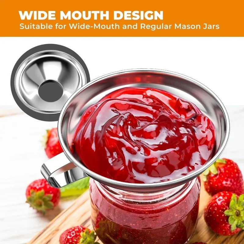 Commercial Kitchen Utensils - Stainless Steel Filling Funnel Wide Mouth