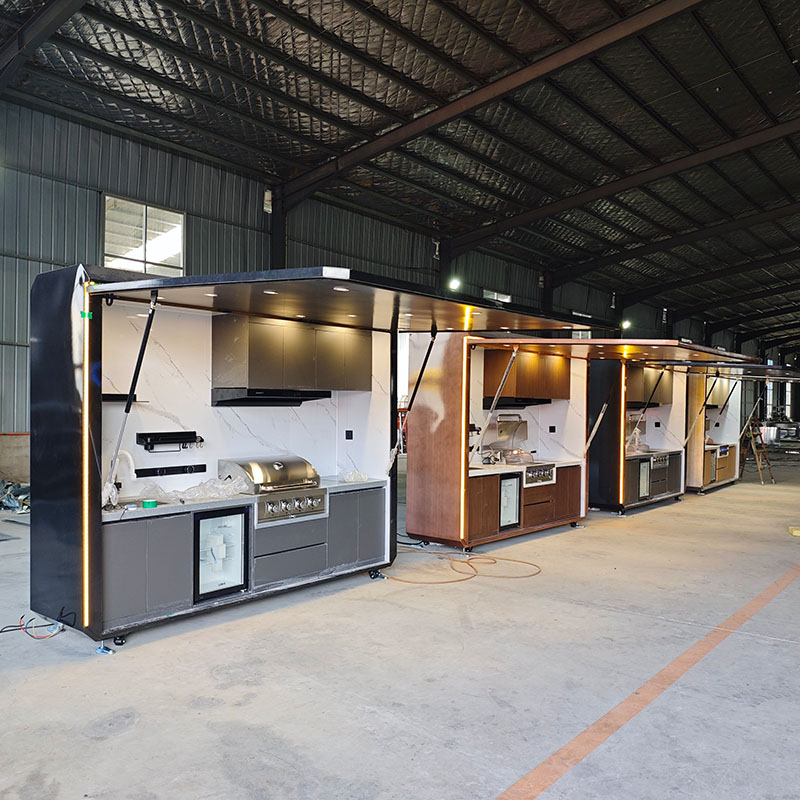 Commercial Kitchen Cleaning - Commercial Grade Outdoor Kitchen with Shed