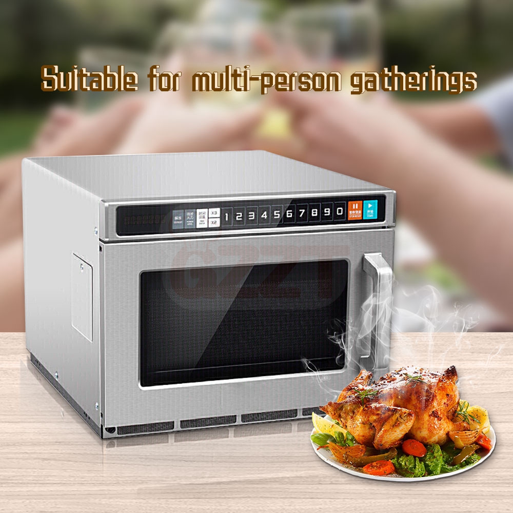 17L Large Capacity 304 Stainle - đánh giá và giá Commercial Kitchen Microwave