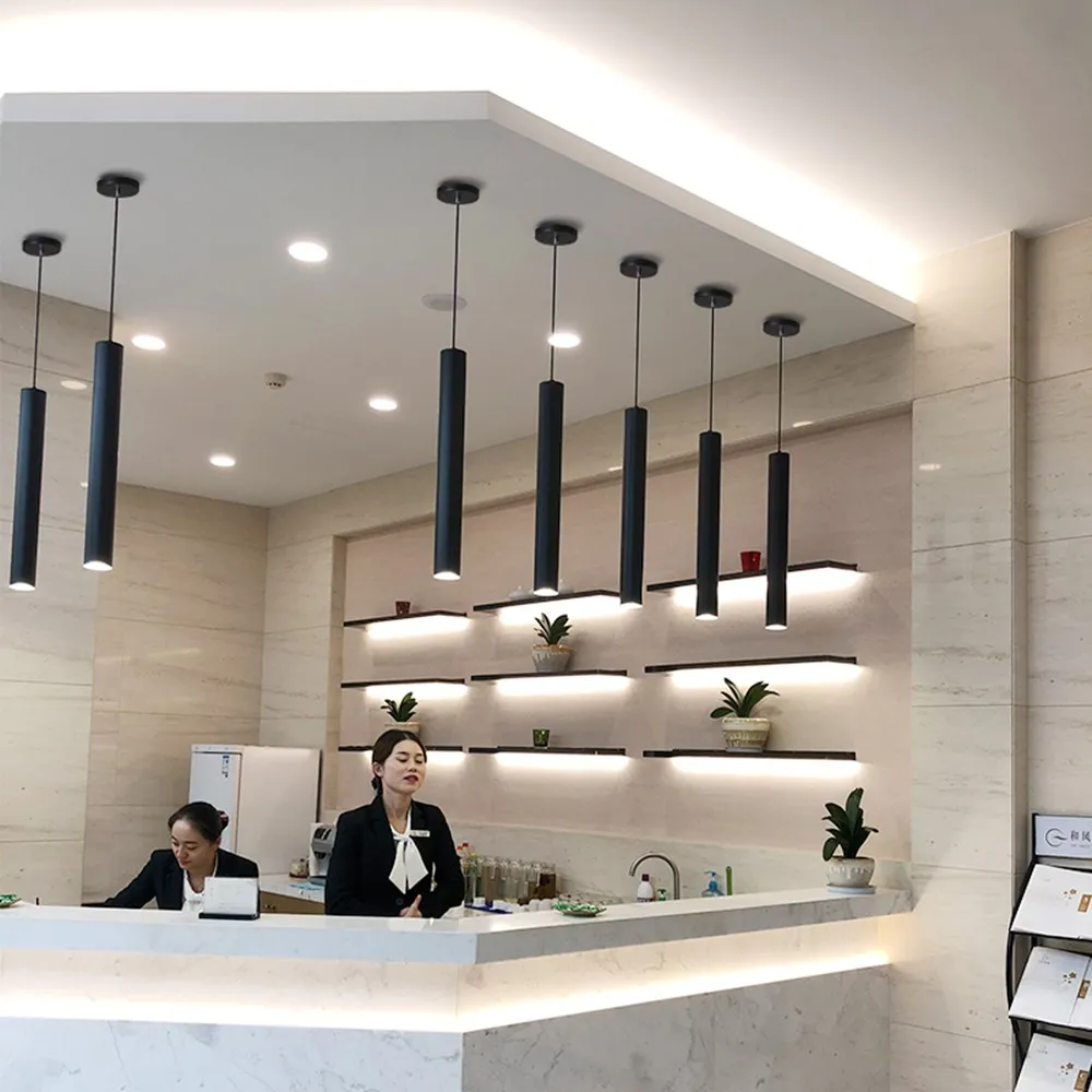 Modern LED Pendant Lamp Long T - đánh giá và giá Commercial Kitchen Island