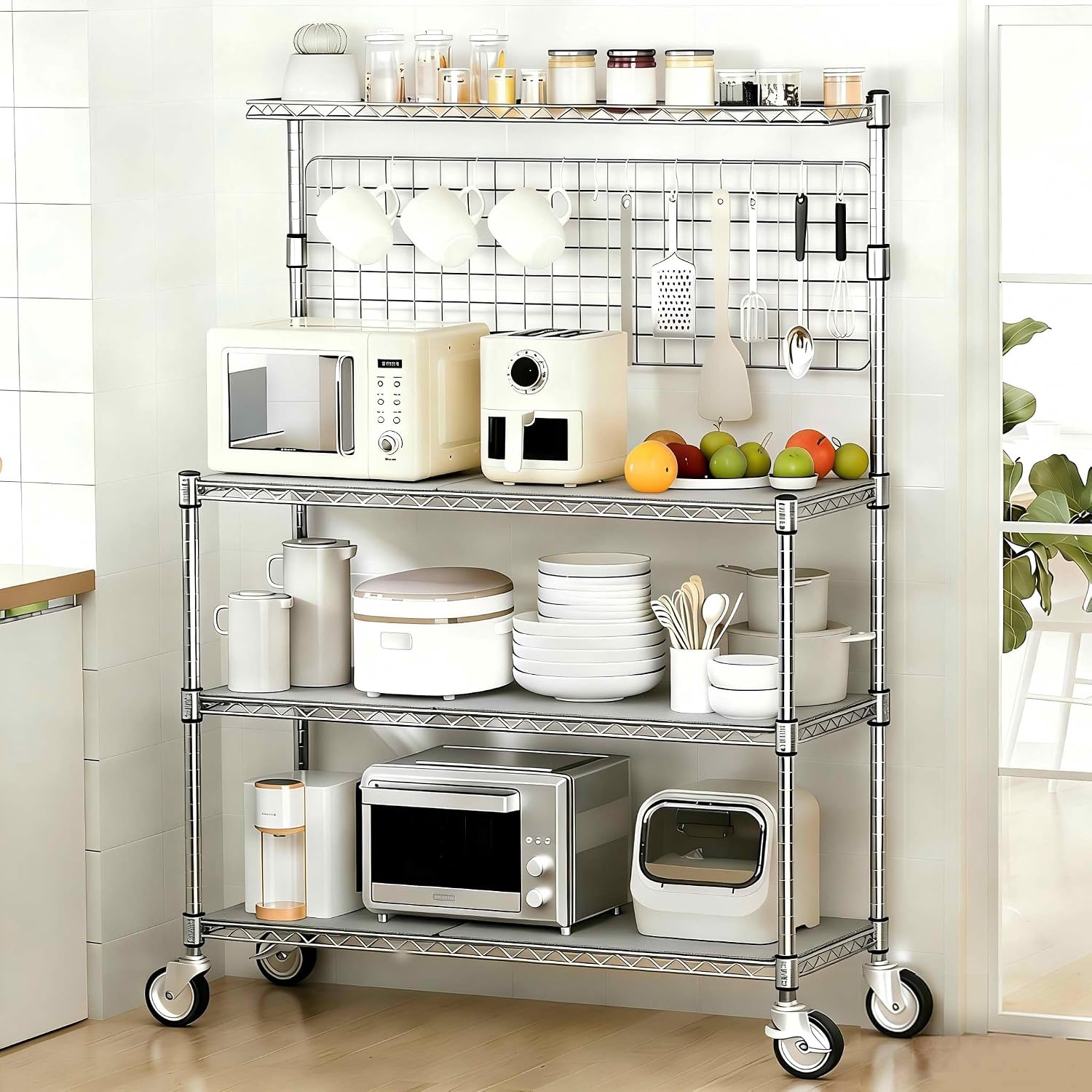 Bakers Rack Display Stand Stor - đánh giá và giá Commercial Kitchen Microwave
