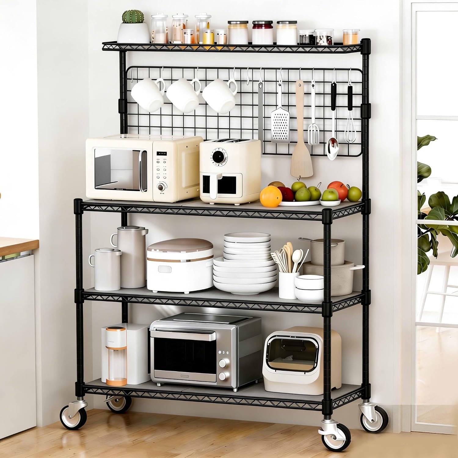 Bakers Rack Display Stand Stor - đánh giá và giá Commercial Kitchen Microwave