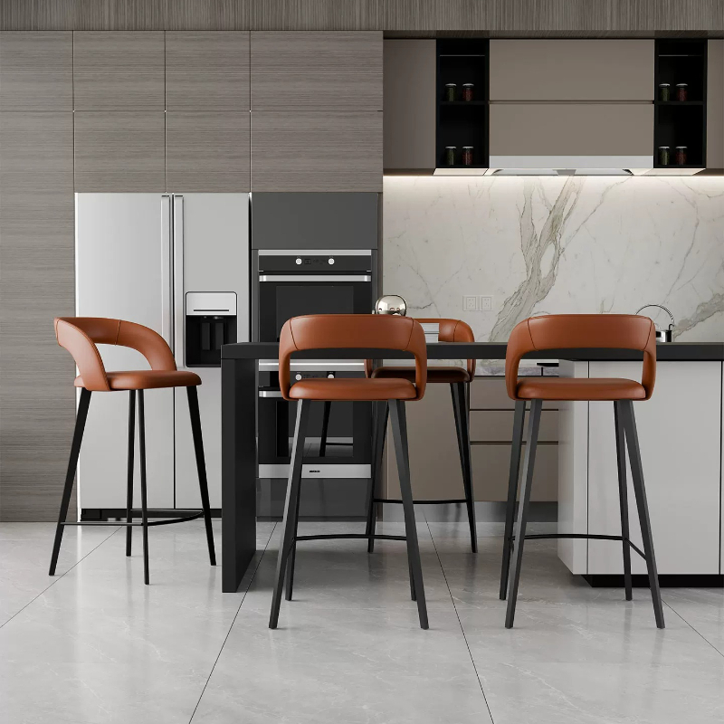 Light Luxury Nappa Leather Bar - đánh giá và giá Commercial Kitchen Lighting Design