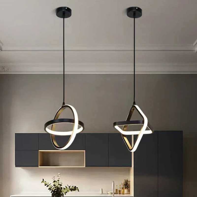 Modern LED Pendant Light Black - đánh giá và giá Commercial Kitchen Island