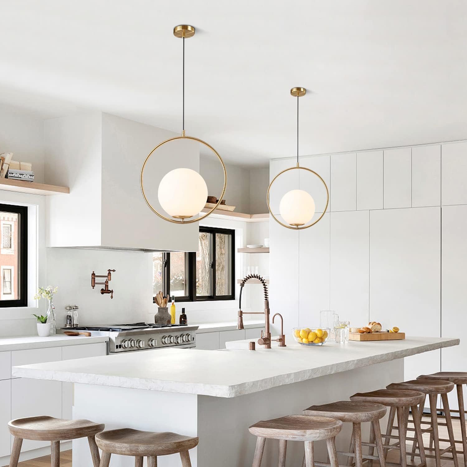 Gold PVC Lampshade Pendant Lig - đánh giá và giá Commercial Kitchen Island