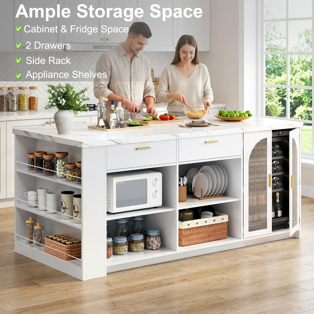 71' Large Kitchen Island with  - đánh giá và giá Commercial Kitchen Island