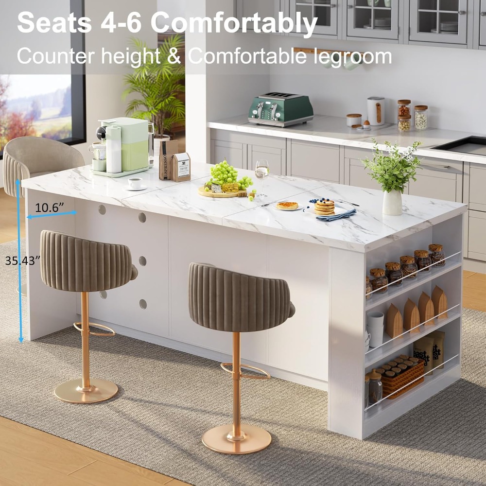 71' Large Kitchen Island with  - đánh giá và giá Commercial Kitchen Island