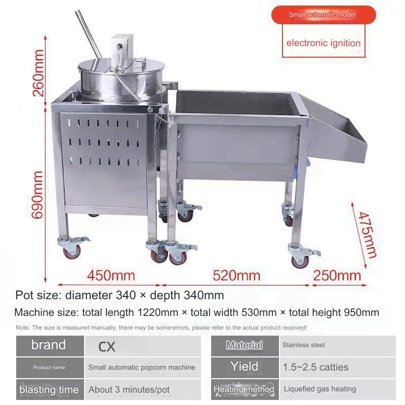 Gas-Powered Vertical Popcorn M - đánh giá và giá Commercial Popcorn Machine