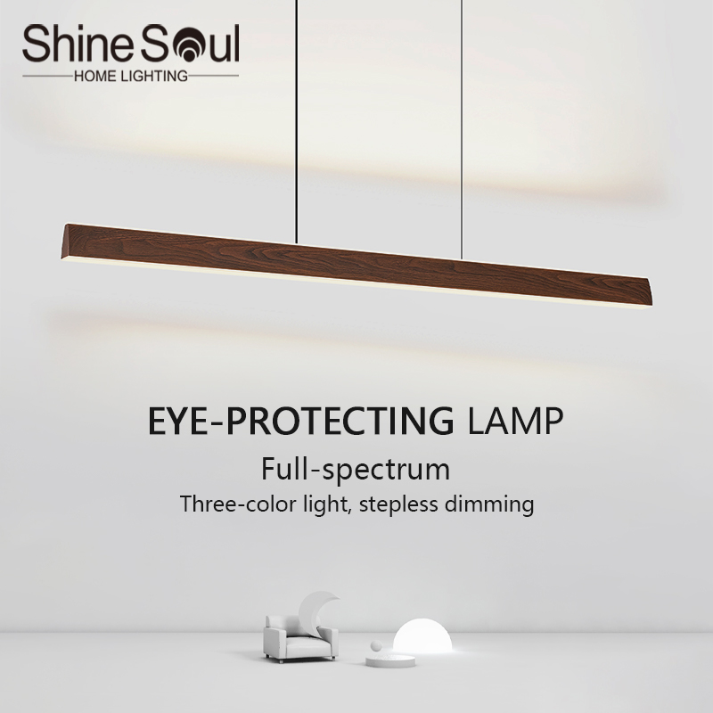 Walnut Led Pendant Light Long  - đánh giá và giá Commercial Kitchen Island