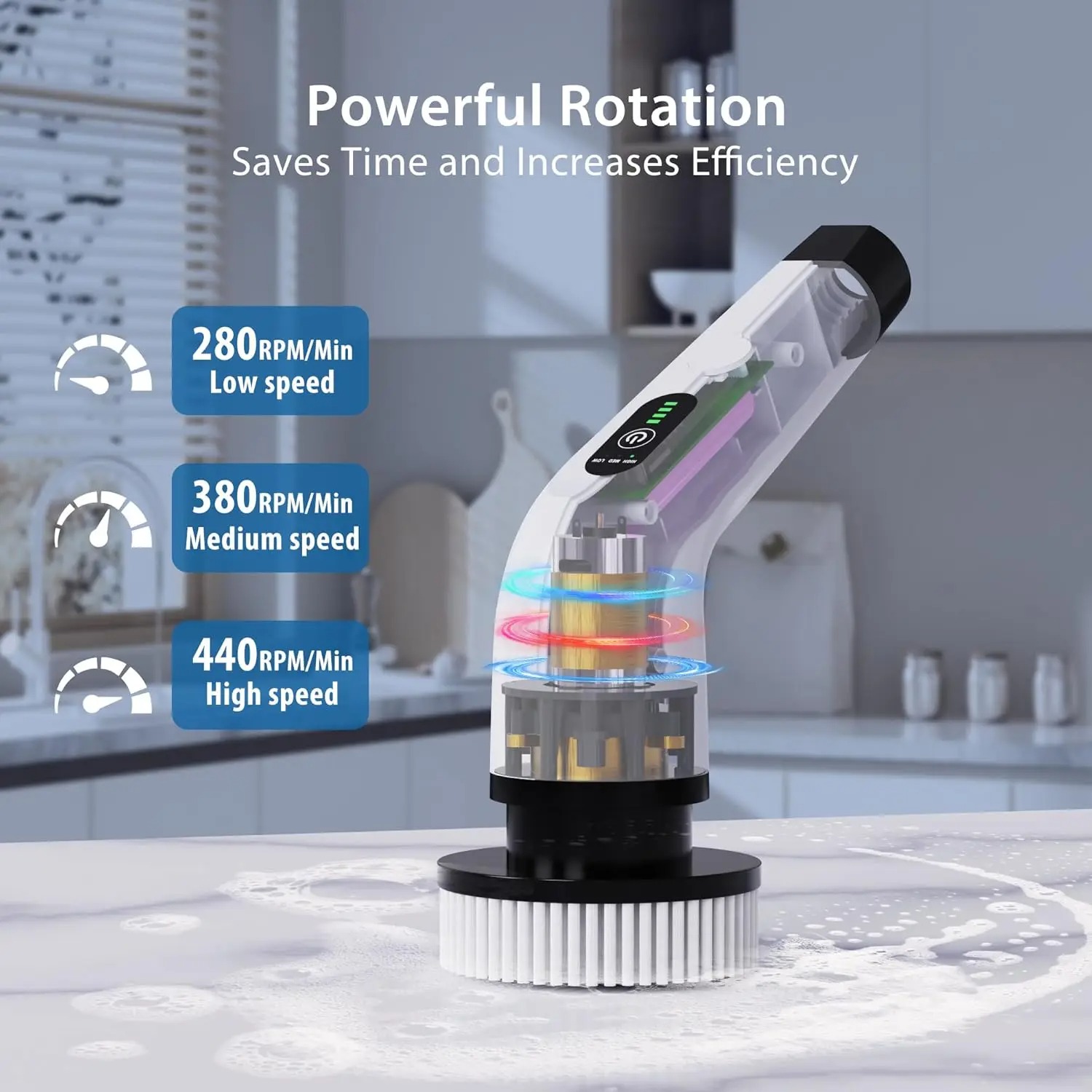 Powerful Cordless Electric Spi - đánh giá và giá Commercial Kitchen Cleaning