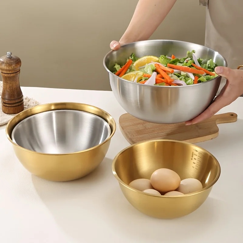 3PCS Stainless Steel Mixing Bo - đánh giá và giá Commercial Kitchen Equipment List